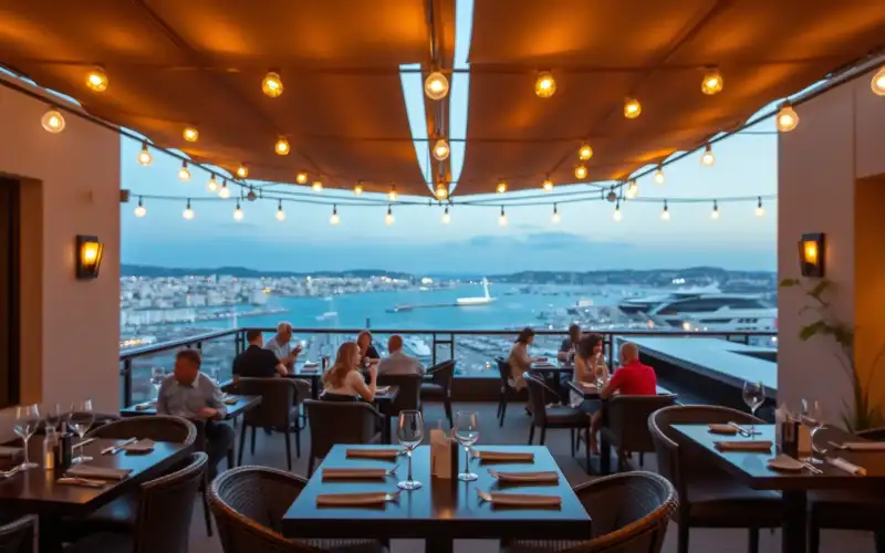 Limassol's vibrant rooftop bars offer stunning marina views, perfect for business travel and wine lovers